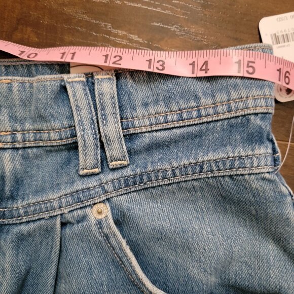 Free People Interstate Slouchy Denim Shorts Womens 29 Casual Y2K Jorts Relaxed - Picture 6 of 8